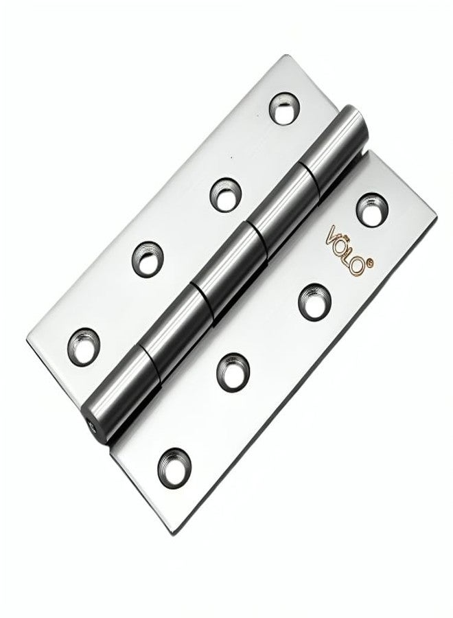 Volo Premium Concealed Door Butt Hinges 4 inch x 12 Gauge/2.5 mm Thickness, Slow Motion Butt Hinge (Stainless Steel) - Image 1
